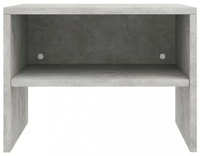 2 db betonszürke szerelt fa éjjeliszekrény 40 x 30 x 30 cm
