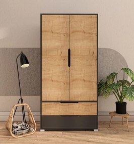 Flora 90 - Anthracite, Sapphire Oak