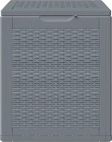 Szürke Pp Rattan Kerti Tárolóláda 90 L