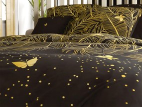 VISATA fekete mikroszálas ágyneműhuzat Ágyneműhuzat mérete: 70 x 80 cm | 140 x 200 cm