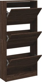 vidaXL barna tölgyszínű szerelt fa cipőszekrény 60x 21 x 125,5 cm