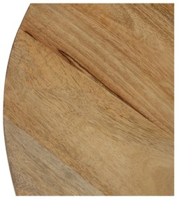 Natúr színű mangófa kerek dohányzóasztal ø 60 cm Mao – Ixia