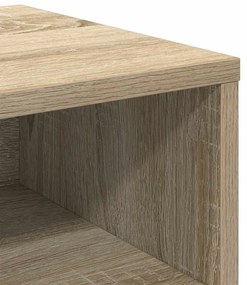 sonoma tölgy színű szerelt fa éjjeliszekrény 40 x 30 x 30 cm