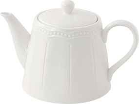Teáskanna Teapot 800 ml Fehér Finom mintás minimalizmus