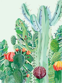 Fotótapéta Kaktuszok és pozsgások Vinyl sivatag 184x254 +ragasztó