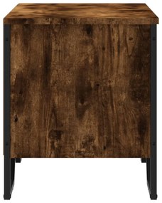 füstös tölgy színű szerelt fa cipőszekrény 90 x 38 x 45,5 cm
