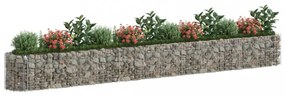 horganyzott vas gabion magaságyás 470 x 50 x 50 cm