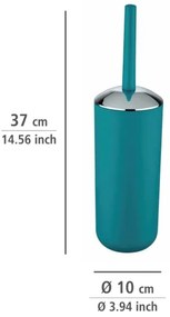 WENKO 21225100 - WC-kefe BRASIL 10x37 cm türkiz/fényes króm
