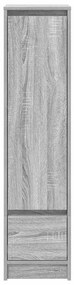 szürke sonoma szerelt fa magasszekrény 29,5x34x119,5 cm
