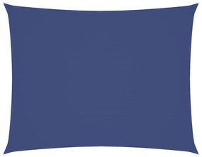 kék téglalap alakú oxford-szövet napvitorla 3,5 x 5 m