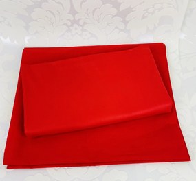 Klasszikus tömör lepedő piros TiaHome - 200x220cm