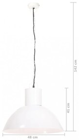 kerek fehér függőlámpa 25 W 48 cm E27