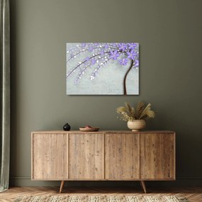 Kép - Lila eső (üvegen) (70x50 cm)