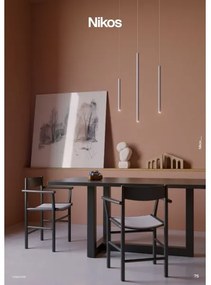 Redo 01-3856 - NIKOS LED csillár zsinóron LED/8W/230V 3000K CRI 90 átm. 6 cm fehér