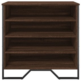 barna tölgy színű szerelt fa cipősszekrény 80 x 38 x 78 cm