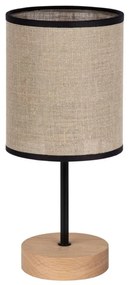 Spot-Light 77771974 - Asztali lámpa NEGRO 1xE27/25W/230V tölgy