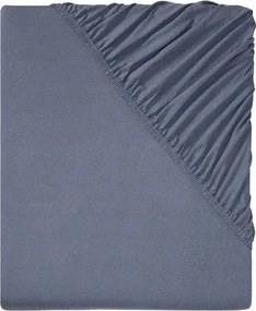 Gumis lepedő Livarno Home pamut jersey 90-100x 200 cm kék