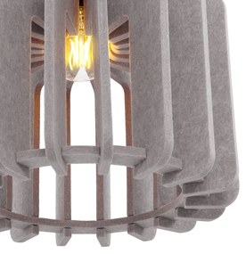 Retro függőlámpa fekete taupe színű búrával - Felt