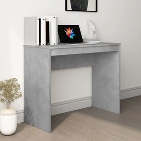 betonszürke szerelt fa íróasztal 90 x 40 x 72 cm
