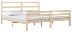 tömör fenyőfa ágykeret 140x190 cm