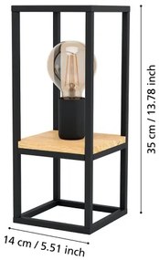 Eglo 99797 - Asztali lámpa LIBERTAD 1xE27/40W/230V