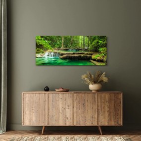 Kép - Zöld vízesés (120x50 cm)