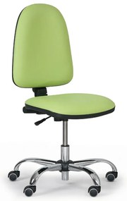 Torino munkaszék - króm kereszt, zöld