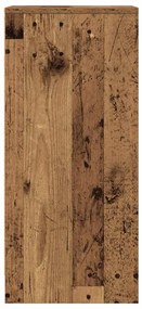 antik fa színű szerelt fa tálalószekrény 29,5x34x76 cm