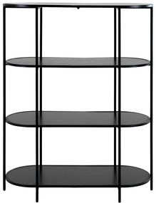 Fekete könyvespolc 36x111 cm Vita - House Nordic