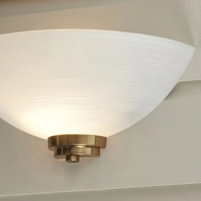 Endon glamour modern fali lámpa welles antik sárgaréz fehér end112439