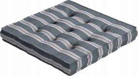 Kuba székpárna 40x6 kék-bézs csíkos