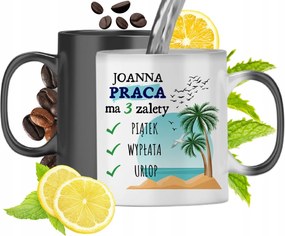 Mágikus bögre Johannának Fekete matt nyomott mintával 330ml