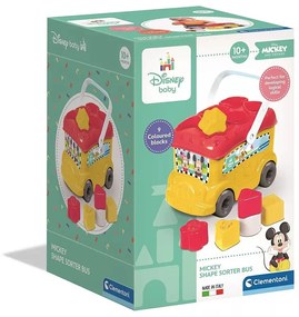 Disney Mickey Yellow formaválogató busz Clementoni