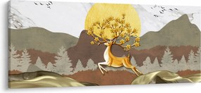 Egy szarvas képe (120x50 cm)