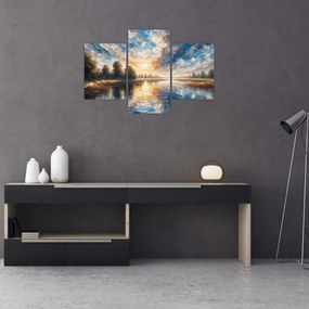Kép - Napfestmény a víz felett (90x60 cm)
