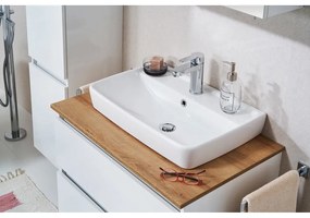 Fehér függő szekrény mosdókagyló nélkül 75x53 cm Set 360 - Pelipal