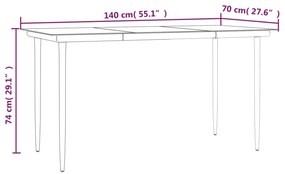 2 részes szürke polyrattan kerti étkezőgarnitúra párnákkal