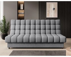 Szürke zsenília kinyitható-tárolóhelyes kanapé 197 cm Clareta – ELTAP