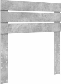 vidaXL Fejtámla Beton Szürke 100 cm Faanyag