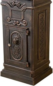 STILISTA Hagyományos antik postaláda sötét sárgaréz