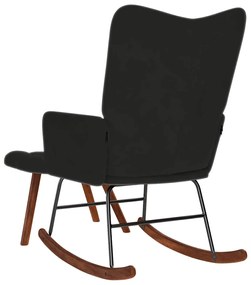 fekete bársony hintaszék ülőkével