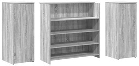 recepciós pult szürke sonoma 180x50x103,5 cm szerelt fa