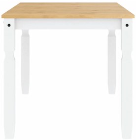 Corona fehér tömör fenyőfa ebédlőasztal 160 x 80 x 75 cm