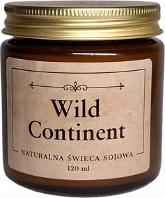 Illatos szójagyertya 120 ml Wild Continent kanóc kézzel készített