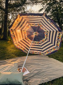 Fehér-kék napernyő LUMINA 180 cm