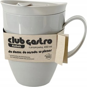 Bögre 450ml fedővel Műanyag Törhetetlen 1db Kényelmes Stabil Elega