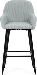 Barová židle, modrá, látka,AUB-V4009 BLUE6