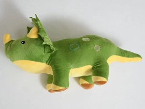 Plüss DÍNÓ zöld babatakaróval belül