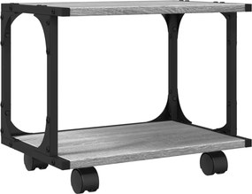 vidaXL 2 szintes szürke sonoma színű nyomtatóállvány 41x28x33,5 cm