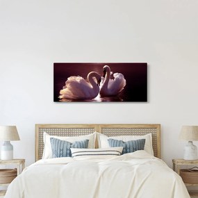 Kép - Hattyúk a tavon (120x50 cm)